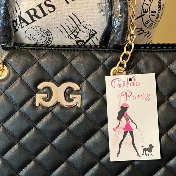 Gilda Paris NWT Black Quilted "G" Logo
Quilted Tote MSRP $199 - Picture 10 of 14